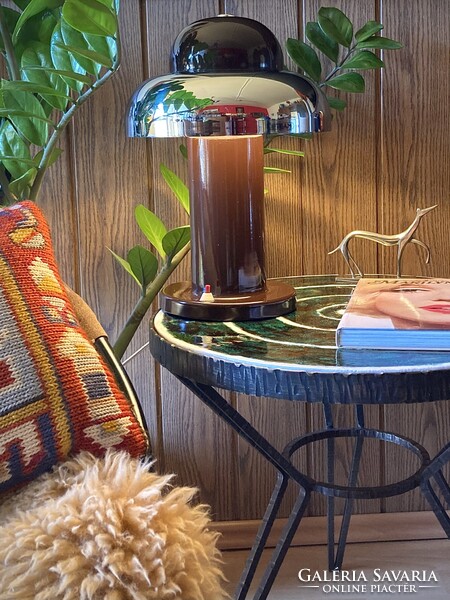 OPTEAM “felhő” design iparművészeti ikonikus fém asztali lámpa - 1976