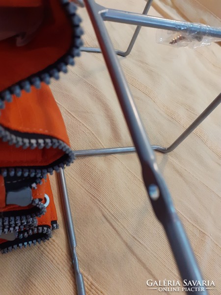IKEA régi HEJAN narancssárga CD tartó falra szerelhető váz hordozható elemek