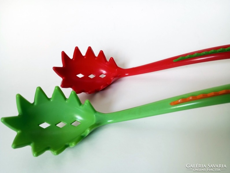 Maria Vinka - Ikea posztmodern/pop-art spagetti szervírozó pár sárkány alakban, rendkívül ritka 2000