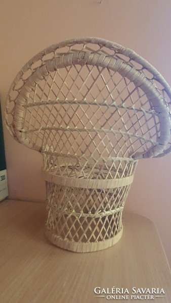 Rattan kicsi páva fotel, baba fotel