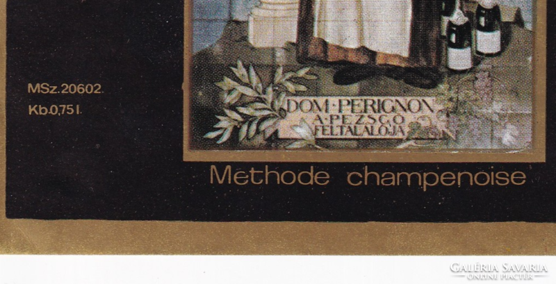 R:04  Ital címke Perignon Sparkling pezsgő Export (Magyar Állami Pincegazdaság)