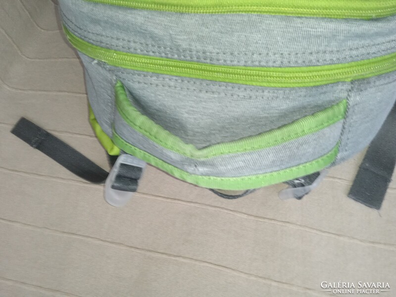 OXYBAG ergonomikus iskolatáska, hátizsák - OXY Green - zöld/szürke-fényvisszaverős