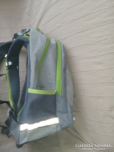 OXYBAG ergonomikus iskolatáska, hátizsák - OXY Green - zöld/szürke-fényvisszaverős