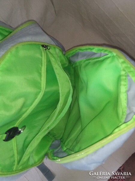OXYBAG ergonomikus iskolatáska, hátizsák - OXY Green - zöld/szürke-fényvisszaverős
