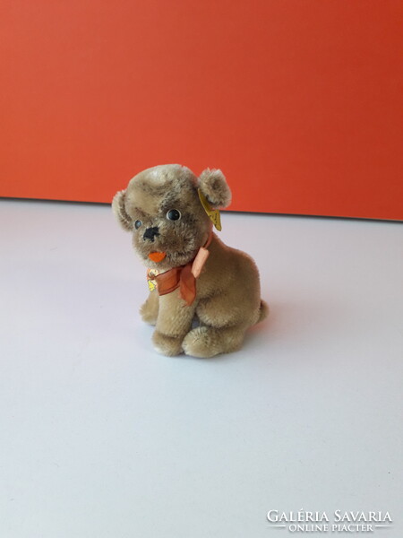 Eredeti STEIFF KUTYA MOPSY 13 cm antik STEIFF MOPSZ kutyus EXTRA !!