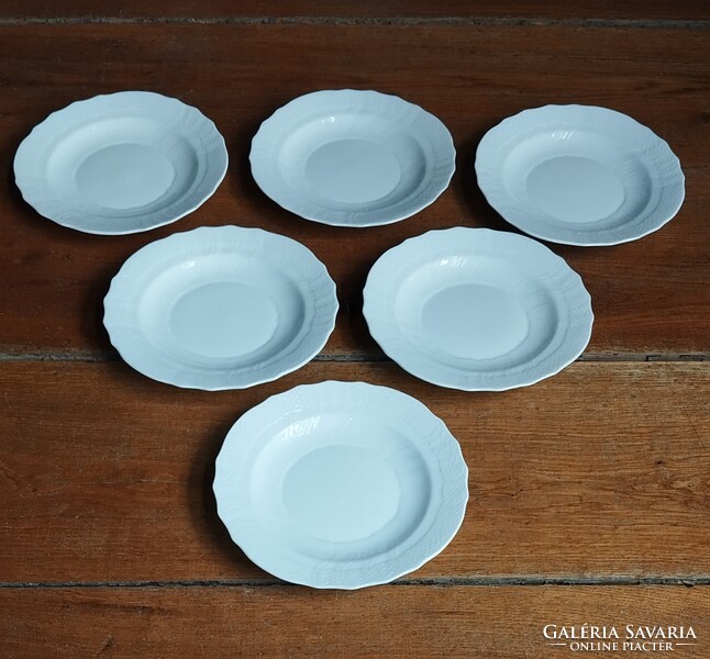6 db Herendi porcelán süteményes/desszertes tányér készlet