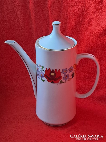 Ritka, hibátlan! KALOCSAI PORCELÁN 6 személyes mokkás / kávés készlet