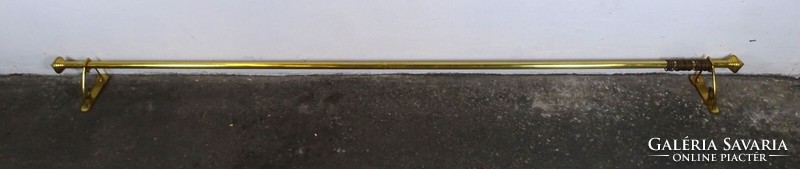 1S945 Szecessziós réz függönytartó karnis ~240 cm
