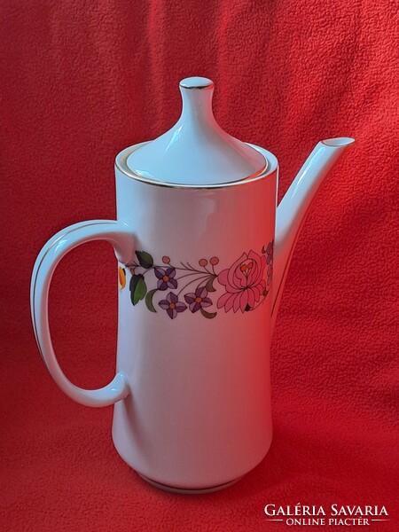 Ritka, hibátlan! KALOCSAI PORCELÁN 6 személyes mokkás / kávés készlet