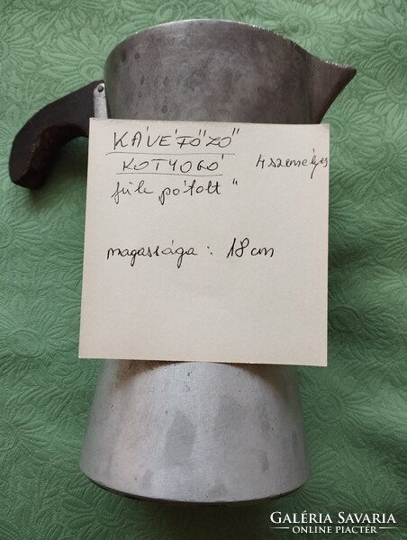 Régi kavéfőző, kotyogó 4 személyes