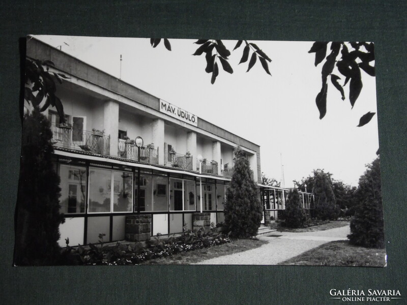 Képeslap,Vonyarcvashegy,MÁV üdülő látkép,részlet, 1973-