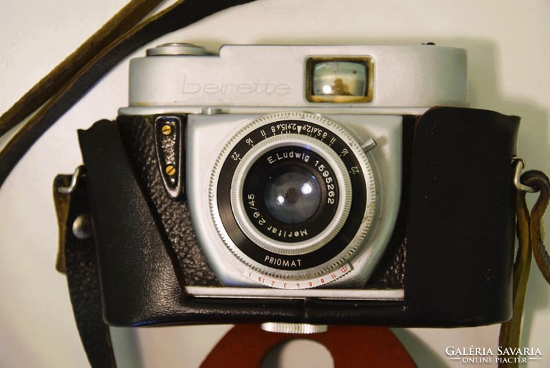 Retro Beirette Fényképezőgép tokkal-A038