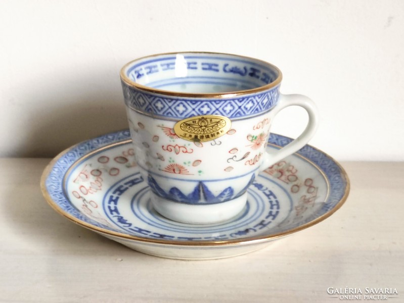 Vadonatúj címkés rizs szemes kínai porcelán kávés készlet