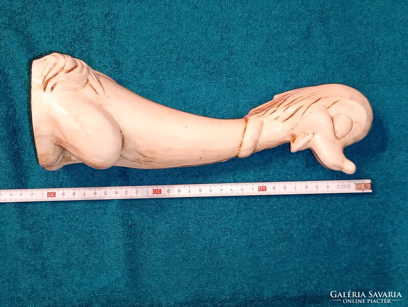Kerámia kutya pudli 29,5cm art deco EZERKA Ohrid Ex YU retro