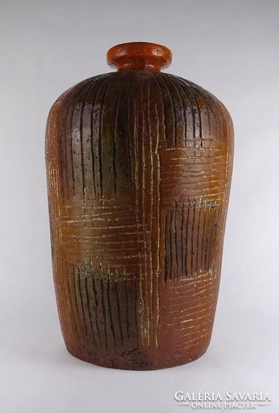 1S869 Hornung Zsuzsa : Hatalmas kerámia padlóváza 48.5 cm