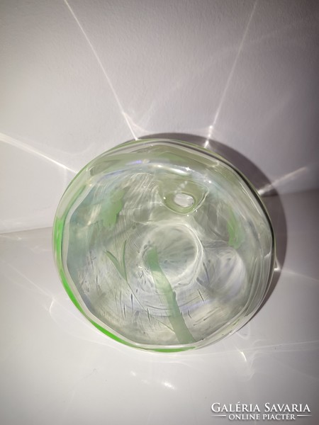Gyönyörű, 0.5l uránium üveg kiöntő decanter uránüveg dekantáló
