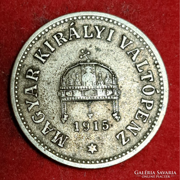 1915. Magyar Királyi Váltópénz 10 fillér. nikkel  (571)