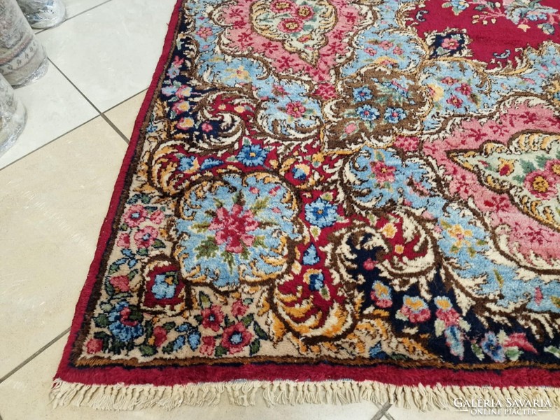 Álomszép iráni kirmansah 245x390 kézi csomózású gyapjú perzsa szőnyeg BFZ728