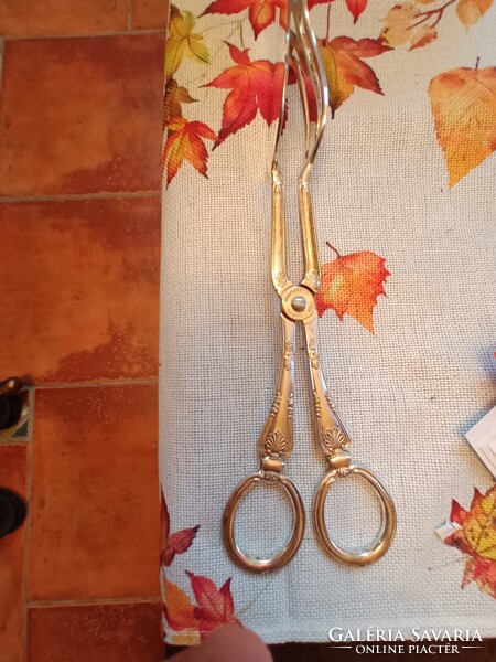 Ezüstözött tortacsipesz