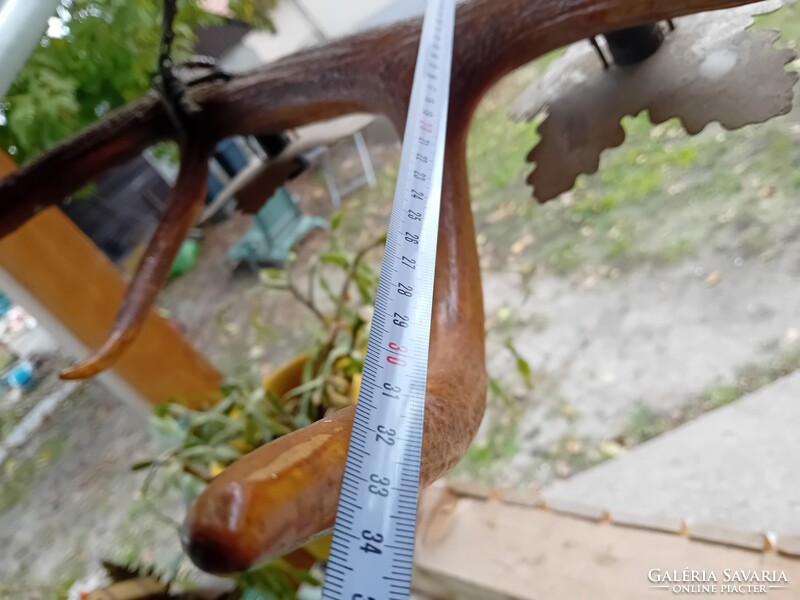 Régi szarvas agancs csillár 97 cm