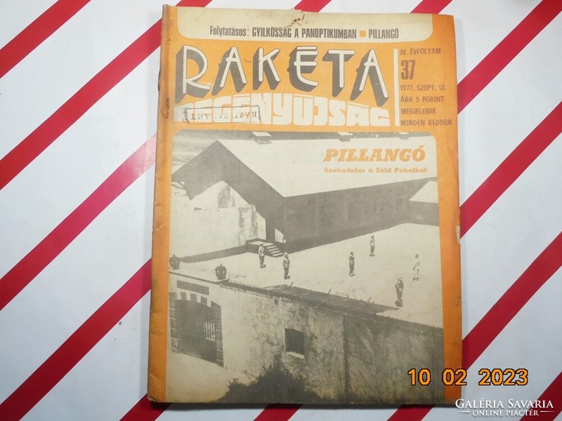 Régi retro újság - Rakéta Regényújság - 1977. szeptember 13. - Születésnapra ajándék.