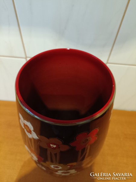 Zsolnay, nagyméretű sok tűzű eosin váza leáraztam!