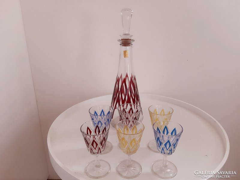 Francia Kristály Likőrös Készlet,Komplett,VMC Reim!