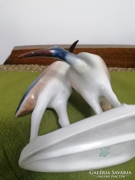 Hollóházi porcelán Íbisz madár pár