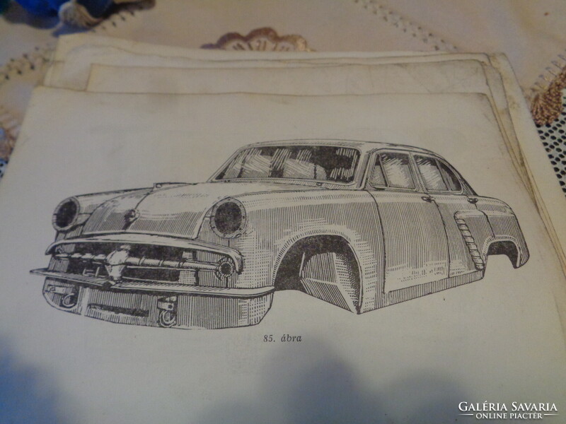 Moszkvics  402 modell  ,  ( ősmodell  ) alkatrész katalógus , 1957 -ből