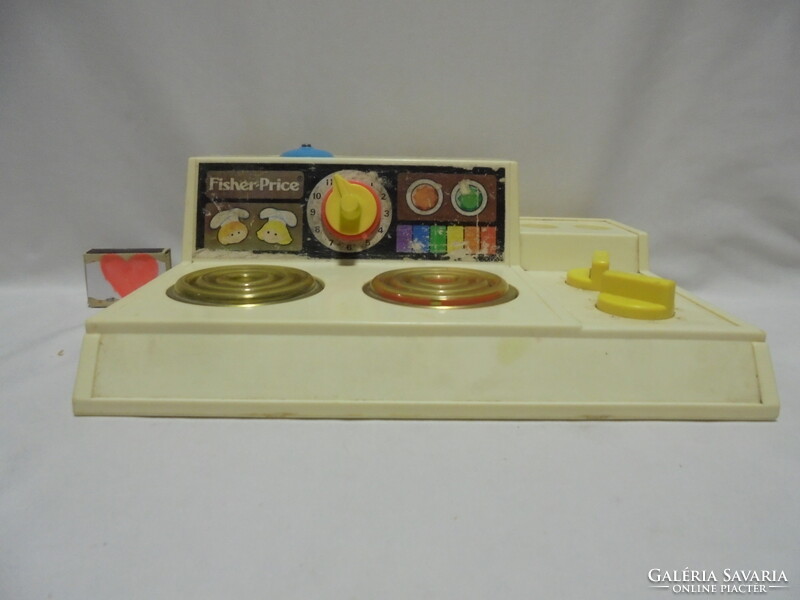 Retro Fisher-Price játék tűzhely babakonyhába