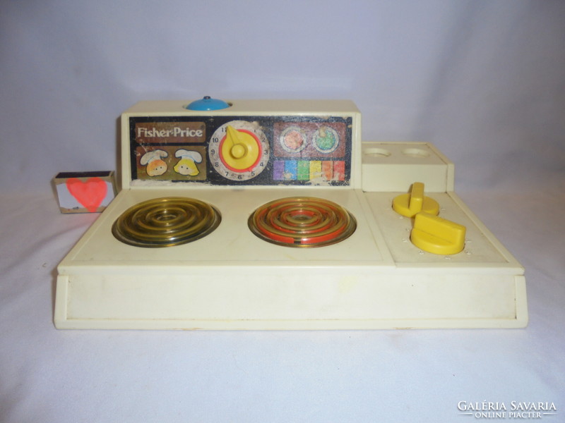 Retro Fisher-Price játék tűzhely babakonyhába
