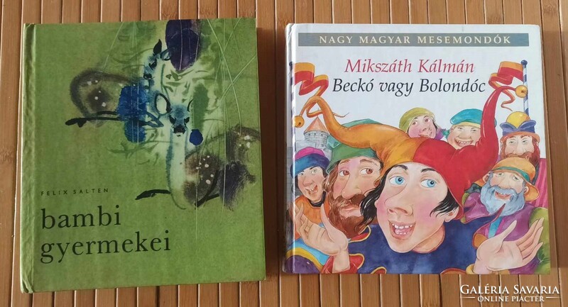 Beckó vagy Bolondóc Mikszáth Kálmán Felix Salten Bambi gyermekei - gyerekkönyvek mesék