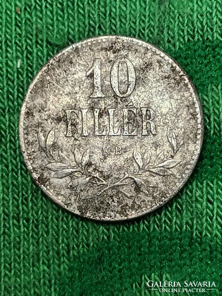 10 Fillér 1915 ! Vas ! Ritka !