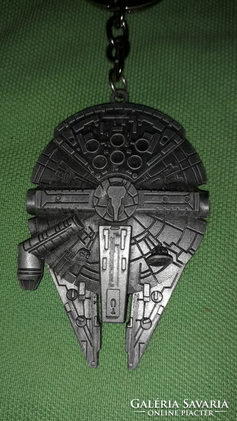 Retro szép kidolgozású fém STAR WARS MILLENIUM FALCON kulcstartó űrhajó GYŰJTŐI a képek szerint