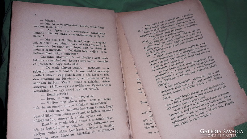 1946.May Károly:A sárgaképű ember (A "SUT") / ÚTI ELBESZÉLÉS könyv a képek szerint ATHENEUM