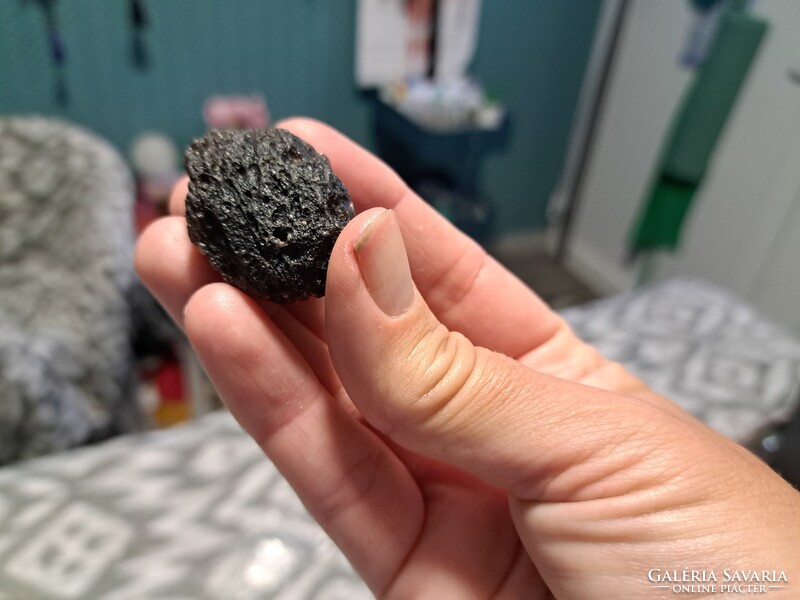 Kolumbianit Tektit meteorit 60 ct becsapódasi minta Kolumbia