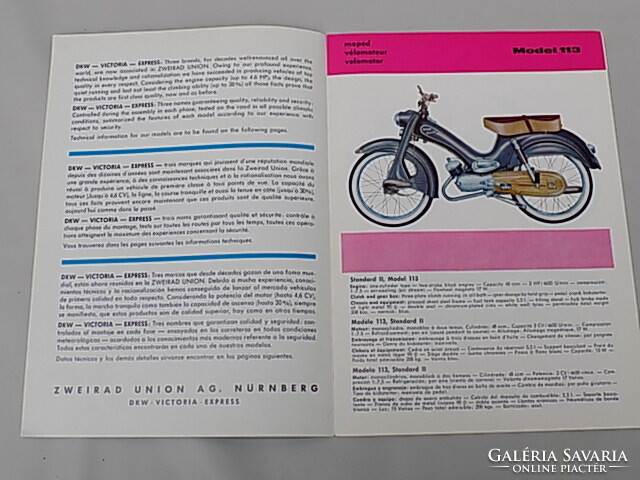 DKW motorkatalógus (reklám anyag)