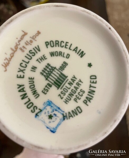 Zsolnay Liliom / Orchidea mintás porcelán csomag