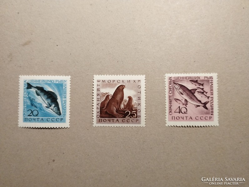 Szovjetunió - Fauna, vadállatok, halak 1960
