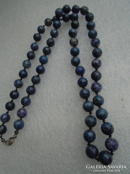 Mesés 100% TERMÉSZETES 50-60 ÉVEKBŐL  lapis lazuli lánc 56 cm RÖVIDEB 220 ct