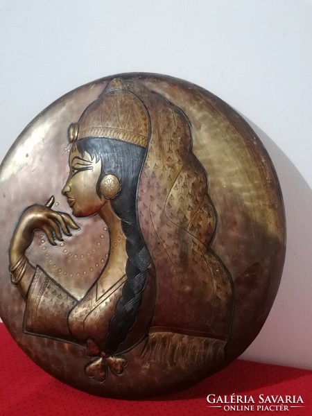 Régi, réz, Egyiptomi falitányér II.