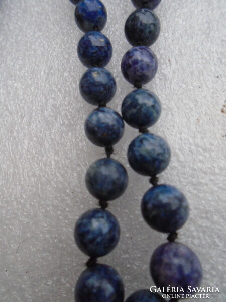 Mesés 100% TERMÉSZETES 50-60 ÉVEKBŐL  lapis lazuli lánc 56 cm RÖVIDEB 220 ct