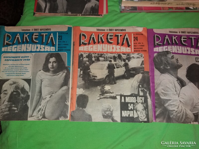 1978 1.és 18- 27 szám RAKÉTA REGÉNYÚJSÁG magazin 11.darab egyben a képek szerint
