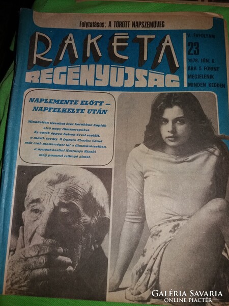 1978 1.és 18- 27 szám RAKÉTA REGÉNYÚJSÁG magazin 11.darab egyben a képek szerint