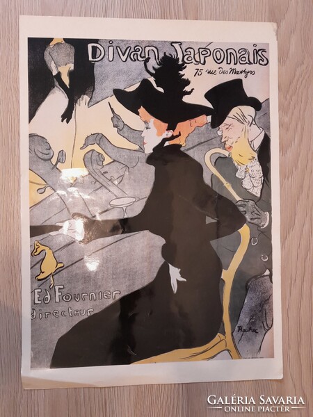 Toulouse-Lautrec - Divan Japonais (szecessziós poszter, 28x38 cm)