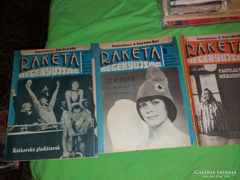 1978 1.és 18- 27 szám RAKÉTA REGÉNYÚJSÁG magazin 11.darab egyben a képek szerint