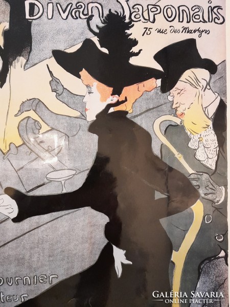 Toulouse-Lautrec - Divan Japonais (szecessziós poszter, 28x38 cm)
