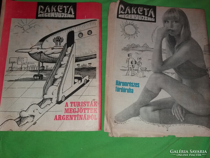 1978 1.és 18- 27 szám RAKÉTA REGÉNYÚJSÁG magazin 11.darab egyben a képek szerint