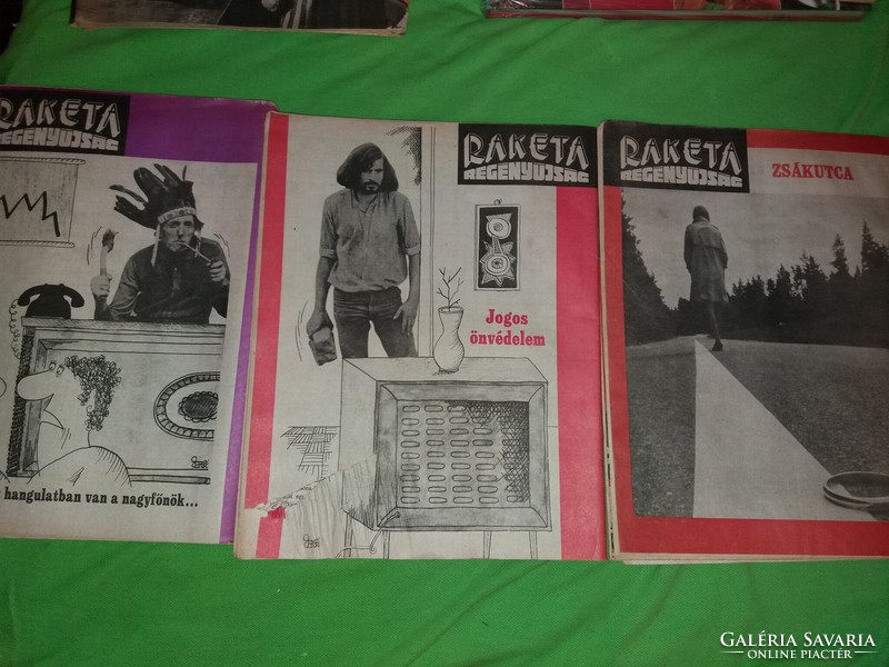 1978 1.és 18- 27 szám RAKÉTA REGÉNYÚJSÁG magazin 11.darab egyben a képek szerint
