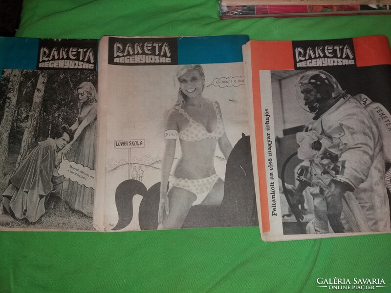 1978 1.és 18- 27 szám RAKÉTA REGÉNYÚJSÁG magazin 11.darab egyben a képek szerint